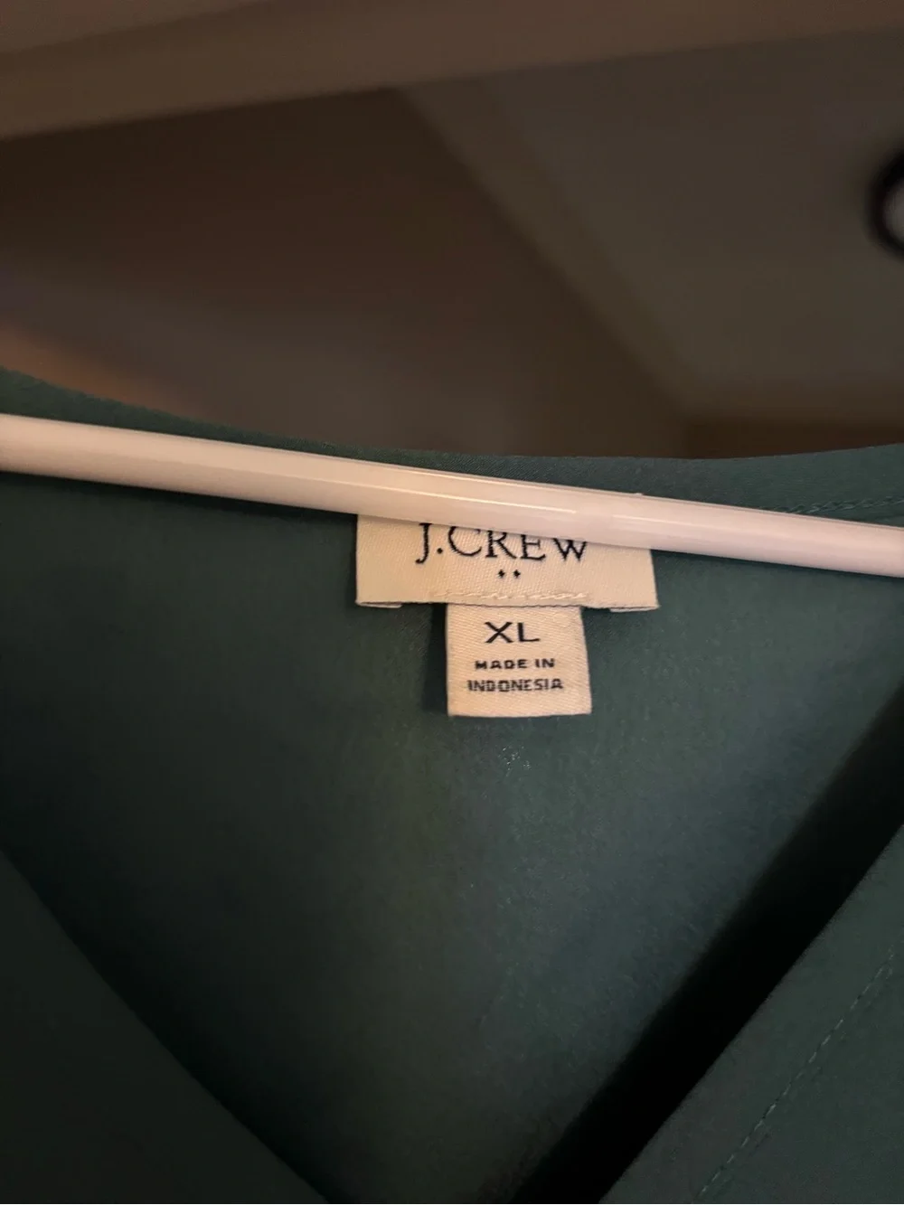 J. Crew Teal V-Neck Shell